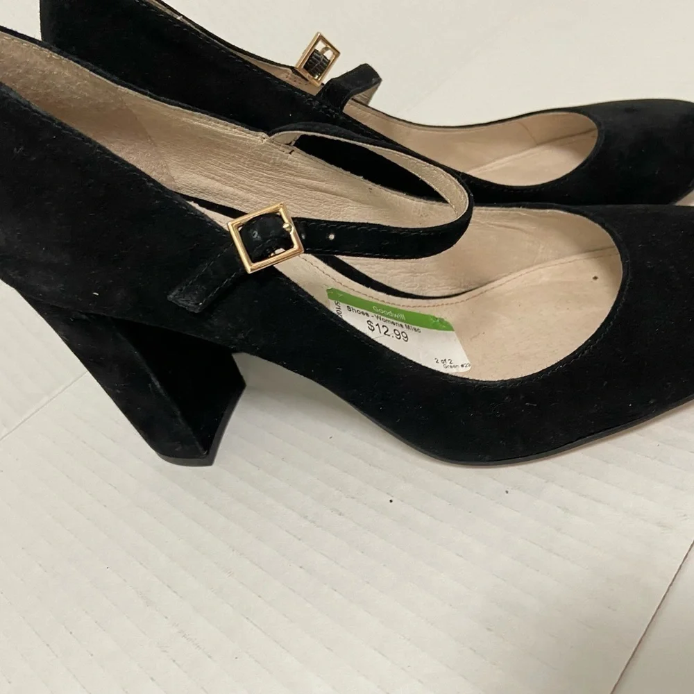 Louise Et Cie black maryjane sandals sz 7.5 Korrie Black Leather closed toe